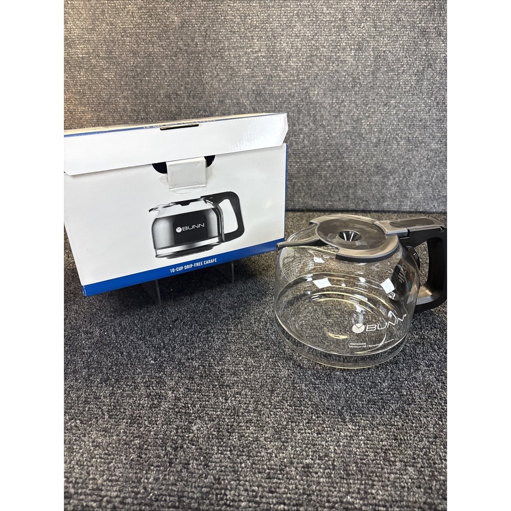 BUNN Pour-O-Matic 10-Cup Drip Free Glass Carafe - Black